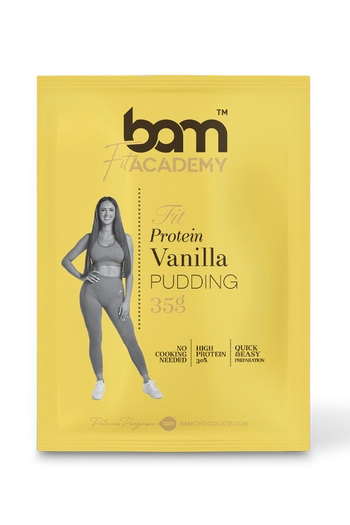 Budino proteico alla vaniglia, con dolcificante