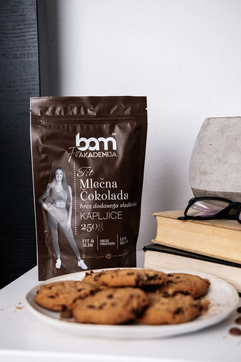 Gocce di cioccolato al latte, senza zuccheri aggiunti, 250 g