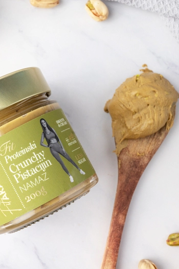 Crema proteica croccante al pistacchio con dolcificante