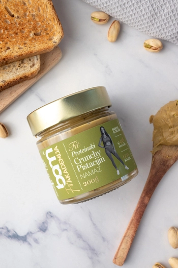 Crema proteica croccante al pistacchio con dolcificante