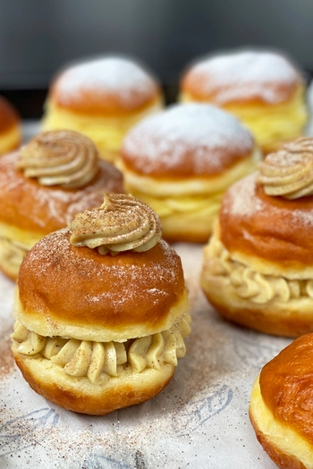 Set di farciture cremose per pasticceria