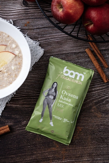 Porridge proteico, Torta di mele, 60 g