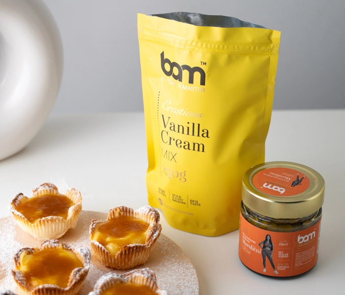 margherite alla vaniglia con confettura di albicocche fit