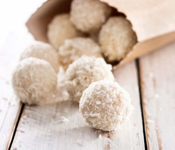 palline proteiche al cocco