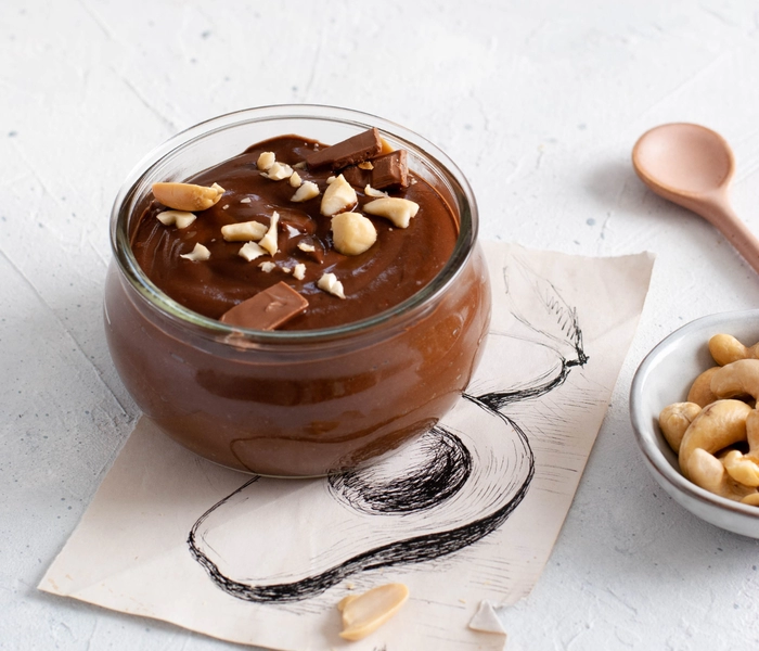 budino al cioccolato fit con avocado