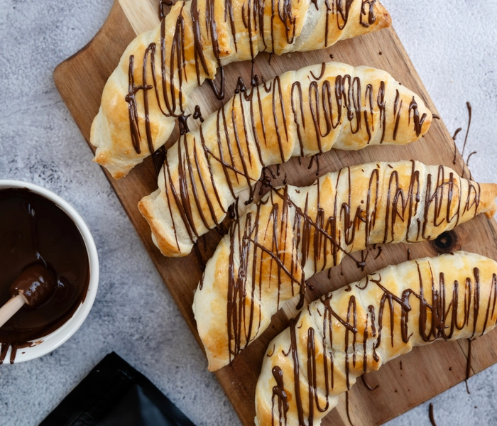 banane al cioccolato al forno