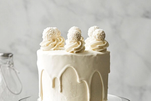 topping per torte con gocce di cioccolato bianco bam