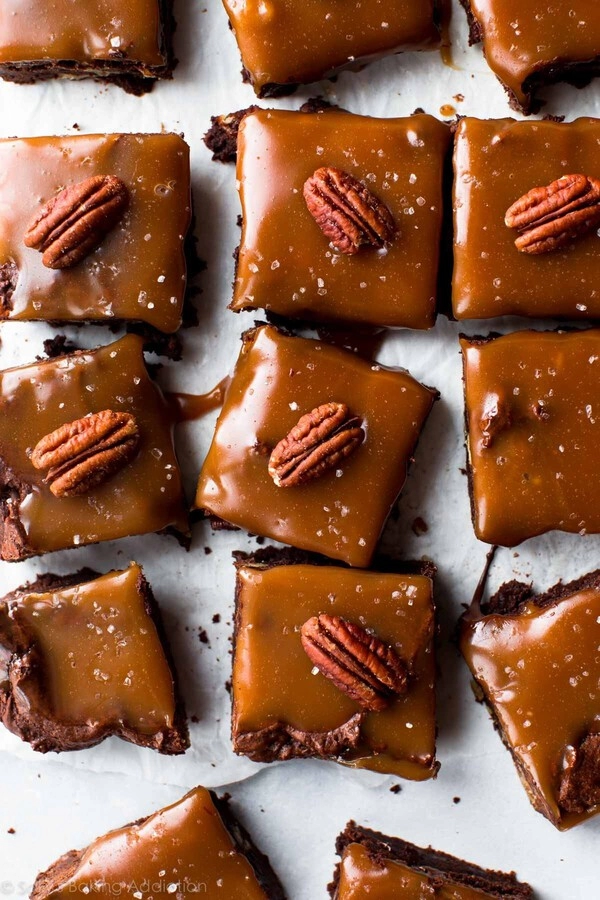 brownies al caramello salato